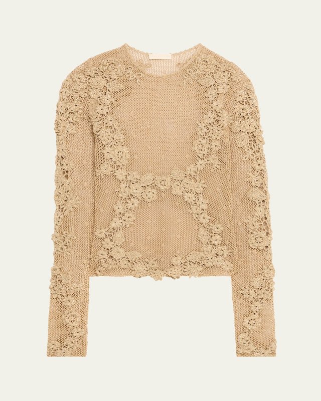 Viola Crochet Knit Top
